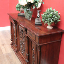 Load image into Gallery viewer, x SOLD Antique French Walnut Sideboard, Narrow Antique Hall Cabinet, Hall Cupboard B11070