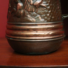 Load image into Gallery viewer, x SOLD Antique Copper and Brass Coal Scuttle, Umbrella Walking Stick Holder Doorstop. B10118