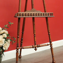 Load image into Gallery viewer, x SOLD Antique French Walnut Easel, French Painters Easel, Painting Holder, Music Stand B10521