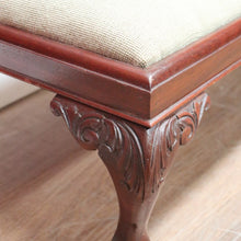Load image into Gallery viewer, x SOLD Vintage Australian Cedar Kneeler, Footstool, Bedroom Seat, Prayer Chair Stool B11103