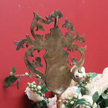 Load image into Gallery viewer, x SOLD Antique French Fire Tool Set, Fire Tools and Stand, Heraldic Shield 5 Tool Set B10814