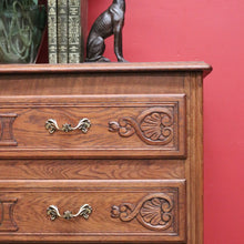 Load image into Gallery viewer, x SOLD Antique French Chest of Drawers, 3 Drawer Hall Table, Hall Cabinet Large Bedside B10296