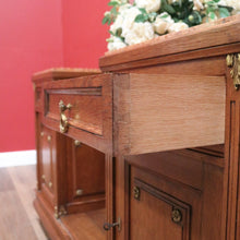 Load image into Gallery viewer, Antique French Dressing Table, Twin Pedestal Marble and Mirror Dressing Table B10848