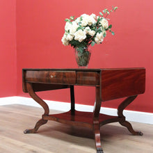 Load image into Gallery viewer, x SOLD Antique English Centre Table, Large Lamp or Side Table, Cushion Drawer Desk B10740