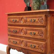 Load image into Gallery viewer, x SOLD French Chest of Drawers, Vintage French Oak 3 Drawer Chest Hall Cabinet Cupboard B10933