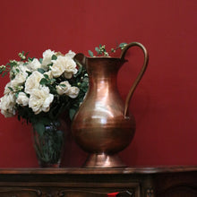 Load image into Gallery viewer, x SOLD Antique French Copper Jug, Water pitcher, Water Bucket, Flower Holder or Vase B10626
