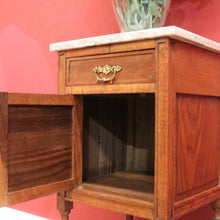 Load image into Gallery viewer, x SOLD Antique French Bedside Cabinet, Bedside Table, Antique French Oak Lamp Table B10893