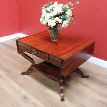 Load image into Gallery viewer, x SOLD Antique English Centre Table, Large Lamp or Side Table, Cushion Drawer Desk B10740