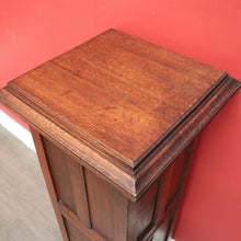 Load image into Gallery viewer, x SOLD Antique French Jardinière Stand, Oak Pedestal Plant Stand, Statue Holder Stand. B10349