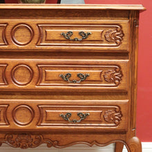 Load image into Gallery viewer, x SOLD French Chest of Drawers, Vintage French Oak 3 Drawer Chest Hall Cabinet Cupboard B10933