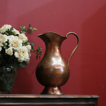 Load image into Gallery viewer, x SOLD Antique French Copper Jug, Water pitcher, Water Bucket, Flower Holder or Vase B10626