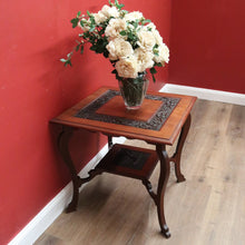 Load image into Gallery viewer, Antique English Mahogany 2 Tier Wine Table, Lamp Table, Occasional Table B10985