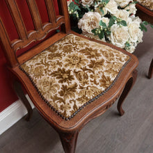 Load image into Gallery viewer, x SOLD Pair of Antique French Oak Hall Chair, Side Chairs, Foyer Chairs. B10392