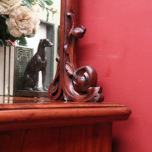 Load image into Gallery viewer, x SOLD Antique English Sideboard, Mahogany Mirror Back Inverted Sideboard Cabinet B10825