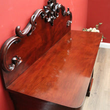 Load image into Gallery viewer, x SOLD Antique English Mahogany Sideboard, Inverted Breakfront Sideboard Buffet Cabinet B10734