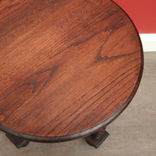 Load image into Gallery viewer, x SOLD Antique Lamp Table, Antique French Oak Spiral Leg, Cross Stretcher Side Table. B10230