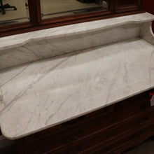 Load image into Gallery viewer, x SOLD Antique French Chest of Drawers with Marble Top below Mirror Dressing Table B10873