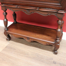 Load image into Gallery viewer, x SOLD Vintage French Oak Drop/Fall Front Kneading Trough Hallway Table Cabinet Stand B10703