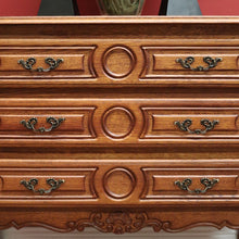 Load image into Gallery viewer, x SOLD French Chest of Drawers, Vintage French Oak 3 Drawer Chest Hall Cabinet Cupboard B10933
