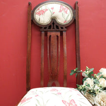 Load image into Gallery viewer, x SOLD A Pair of Vintage Maple Art Nouveau Bed Room Chairs Seat Hall Chairs. B10707