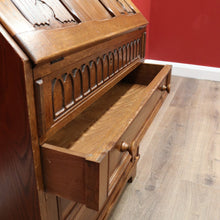 Load image into Gallery viewer, x SOLD Antique Writing Bureau Desk, French Oak Drop Front Bureau Desk Chest of Drawers B10535