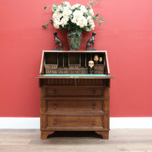 Load image into Gallery viewer, x SOLD Antique Writing Bureau Desk, French Oak Drop Front Bureau Desk Chest of Drawers B10535