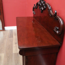 Load image into Gallery viewer, x SOLD Antique English Mahogany Sideboard, Inverted Breakfront Sideboard Buffet Cabinet B10734