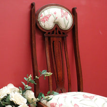 Load image into Gallery viewer, x SOLD A Pair of Vintage Maple Art Nouveau Bed Room Chairs Seat Hall Chairs. B10707