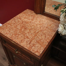 Load image into Gallery viewer, Antique French Dressing Table, Twin Pedestal Marble and Mirror Dressing Table B10848