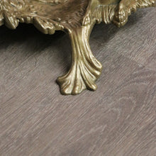 Load image into Gallery viewer, x SOLD Antique Brass Umbrella Holder Stand, Farm House Umbrella Holder Dog and Horn B10502