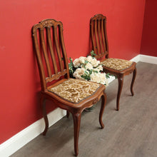 Load image into Gallery viewer, x SOLD Pair of Antique French Oak Hall Chair, Side Chairs, Foyer Chairs. B10392