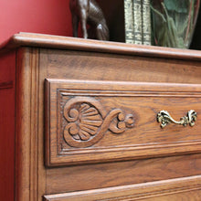 Load image into Gallery viewer, x SOLD Antique French Chest of Drawers, 3 Drawer Hall Table, Hall Cabinet Large Bedside B10296
