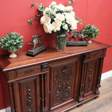 Load image into Gallery viewer, x SOLD Antique French Walnut Sideboard, Narrow Antique Hall Cabinet, Hall Cupboard B11070