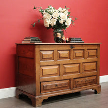 Load image into Gallery viewer, x SOLD Antique French Coffer, Oak Trunk Blanket Box. Chest of Drawers Trunk Linen Chest. B10190