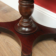 Load image into Gallery viewer, x SOLD Antique Australian Cedar Hall Table Single Pedestal Lamp Table Side Sewing Table B10729