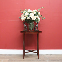 Load image into Gallery viewer, Antique English Mahogany Side Table, Wine Table Lamp Table with Cross Stretcher B11100