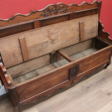 Load image into Gallery viewer, x SOLD Antique French Hall Settle, Blanket Box Hall Seat, Antique Oak Bench Seat Chair B10840