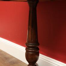 Load image into Gallery viewer, x SOLD Antique Australian Cedar Hall Table Single Pedestal Lamp Table Side Sewing Table B10729