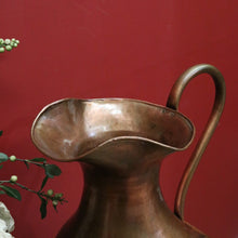 Load image into Gallery viewer, x SOLD Antique French Copper Jug, Water pitcher, Water Bucket, Flower Holder or Vase B10626