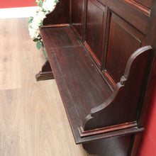 Load image into Gallery viewer, x SOLD Antique French Oak Narrow Hall Seat, Antique French Gothic Church Pew Seat Chair B11202