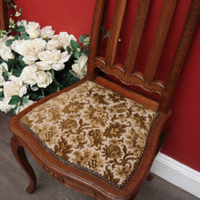 Load image into Gallery viewer, x SOLD Pair of Antique French Oak Hall Chair, Side Chairs, Foyer Chairs. B10392