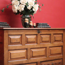 Load image into Gallery viewer, x SOLD Antique French Coffer, Oak Trunk Blanket Box. Chest of Drawers Trunk Linen Chest. B10190