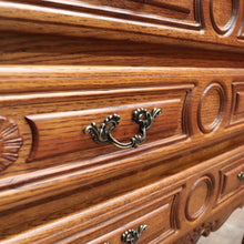 Load image into Gallery viewer, x SOLD French Chest of Drawers, Vintage French Oak 3 Drawer Chest Hall Cabinet Cupboard B10933