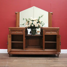 Load image into Gallery viewer, Antique French Dressing Table, Twin Pedestal Marble and Mirror Dressing Table B10848
