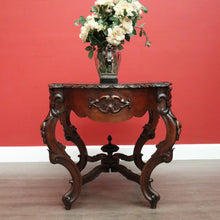 Load image into Gallery viewer, x SOLD Antique French Oak Centre Table Sofa Table, Cross Stretcher Base Table with Fleur de Lis to Apron. B10331