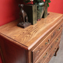 Load image into Gallery viewer, x SOLD Antique French Chest of Drawers, 3 Drawer Hall Table, Hall Cabinet Large Bedside B10296