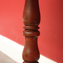Load image into Gallery viewer, x SOLD Antique English Walnut Wine Table, Antique Circular Lamp or Pedestal Side Table. B9742