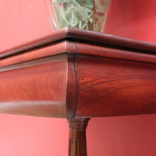 Load image into Gallery viewer, x SOLD Antique Australian Cedar Hall Table Single Pedestal Lamp Table Side Sewing Table B10729
