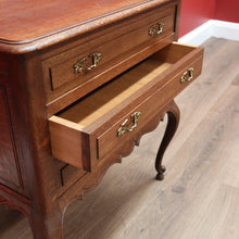 Load image into Gallery viewer, x SOLD Antique French Sewing Cabinet, French Oak Bedside Cabinet, 2 Drawer Lamp Table B10690