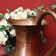 Load image into Gallery viewer, x SOLD Antique French Copper Jug, Water pitcher, Water Bucket, Flower Holder or Vase B10626